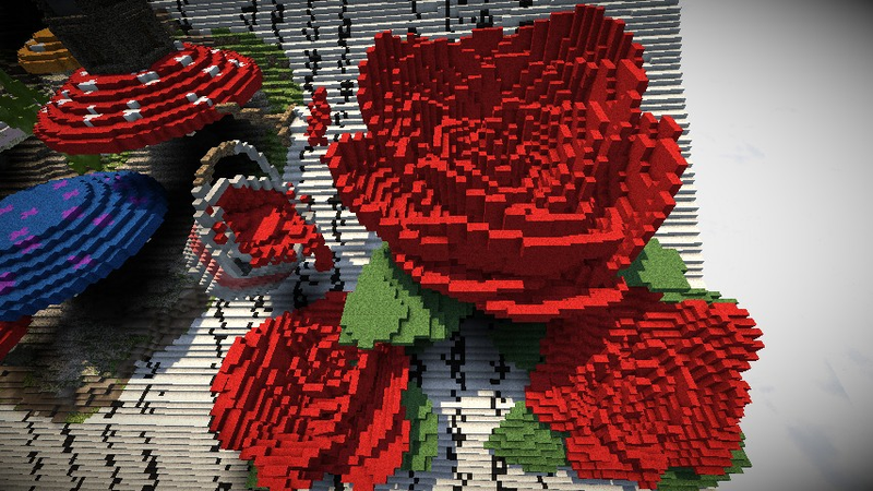 Illustration for article titled Alice In Wonderland-Based Minecraft Build is Kinda Magnificent